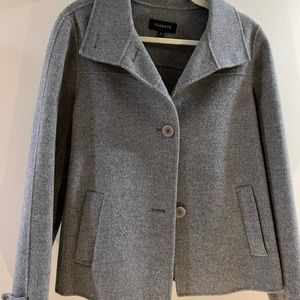 COPY - Grey double faced wool jacket. Talbots size 14.